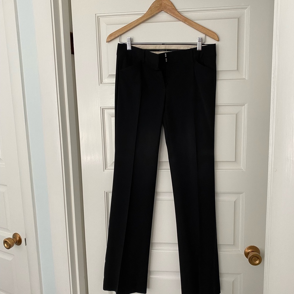 Theory women’s suiting dress pants, black, size 4